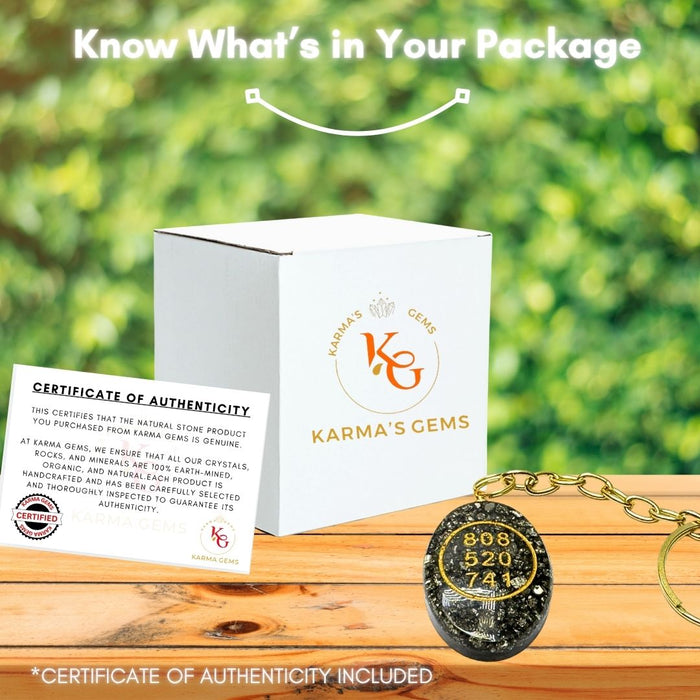 PYRITE CABOCHON ZIBU KEYCHAIN