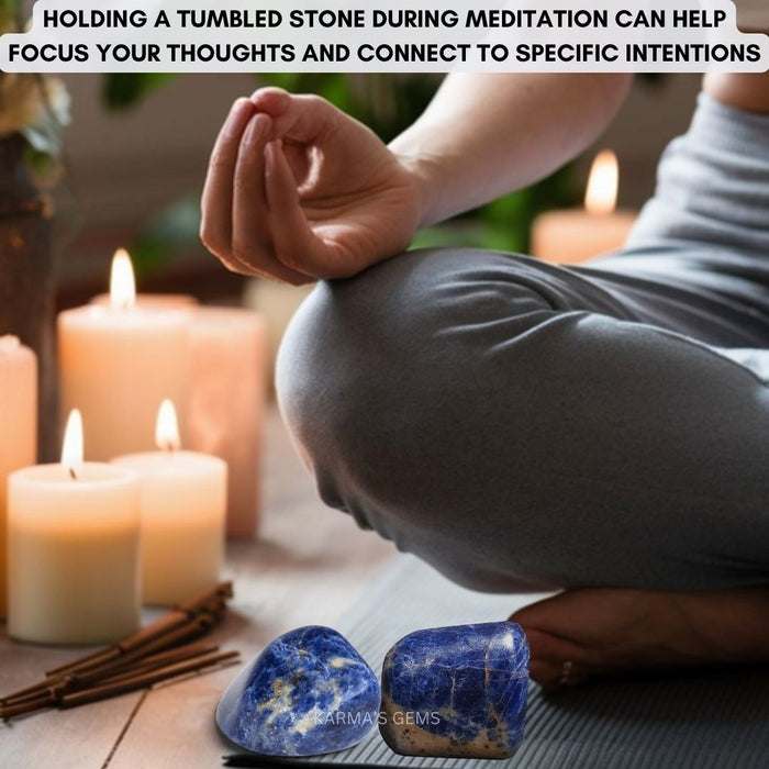 15 TO 25 MM SODALITE POLISH TUMBLED STONE