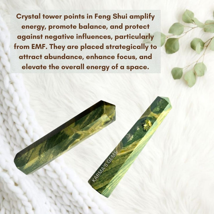 8 CORNER CROCODILE JASPER OBELISK