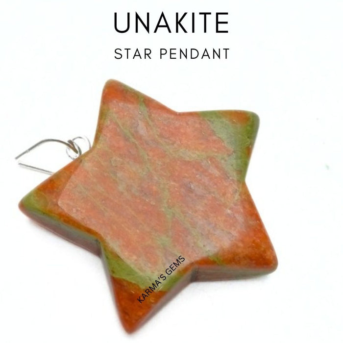 UNAKITE STAR PENDANT