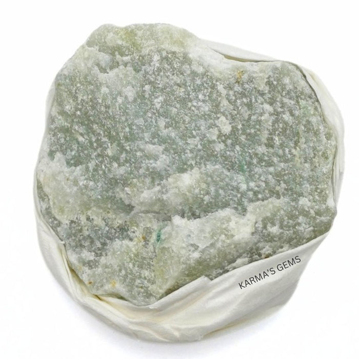 1 PIECE FLAT WRAPPED GREEN AVENTURINE  ROUGH STONE