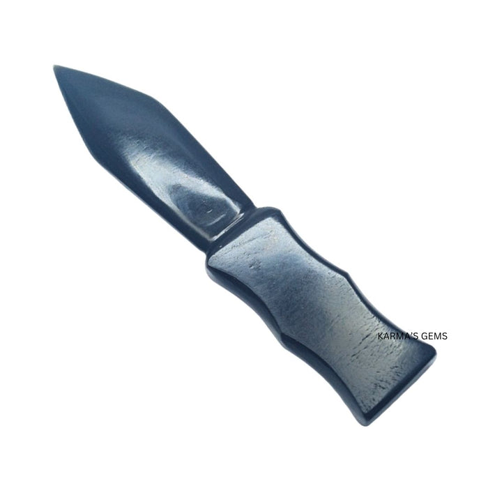 BLACK OBSIDIAN CRYSTAL KNIFE