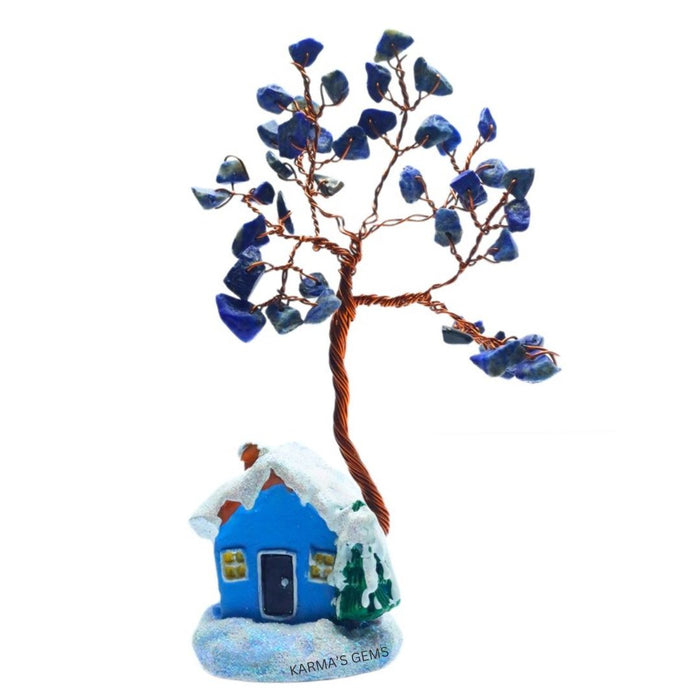 60 BEADS LAPIS LAZULI CRYSTAL HOME TREE