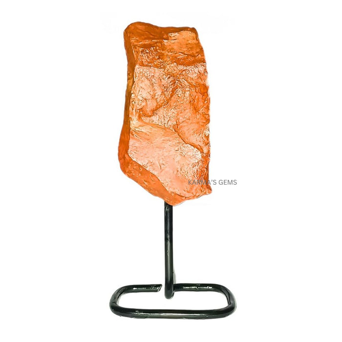 RAW RED JASPER STONE ON STAND