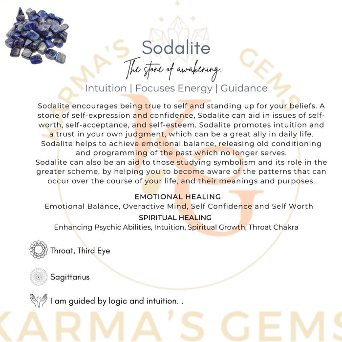 15 TO 25 MM SODALITE POLISH TUMBLED STONE