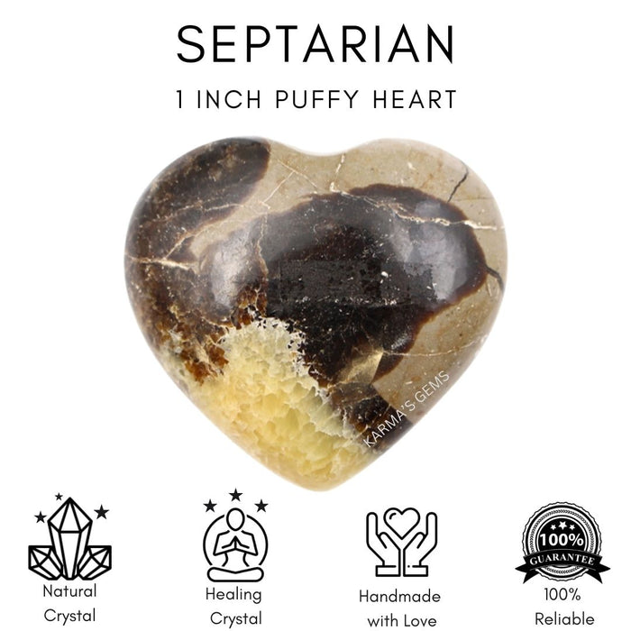 1" SEPTARIAN PUFFY HEART