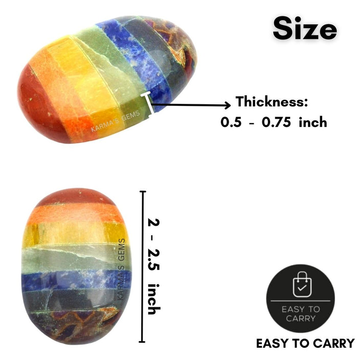 SEVEN CHAKRA PALMSTONE