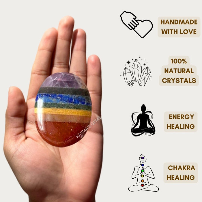 SEVEN CHAKRA PALMSTONE