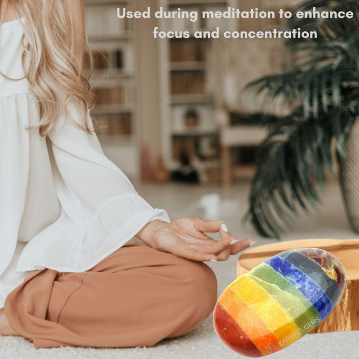 SEVEN CHAKRA PALMSTONE