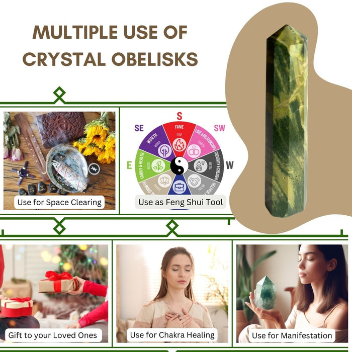 8 CORNER CROCODILE JASPER OBELISK