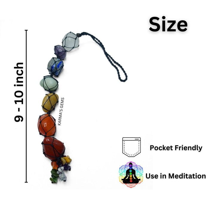 TUMBELD STONE CAR HANGER Karmas Gems