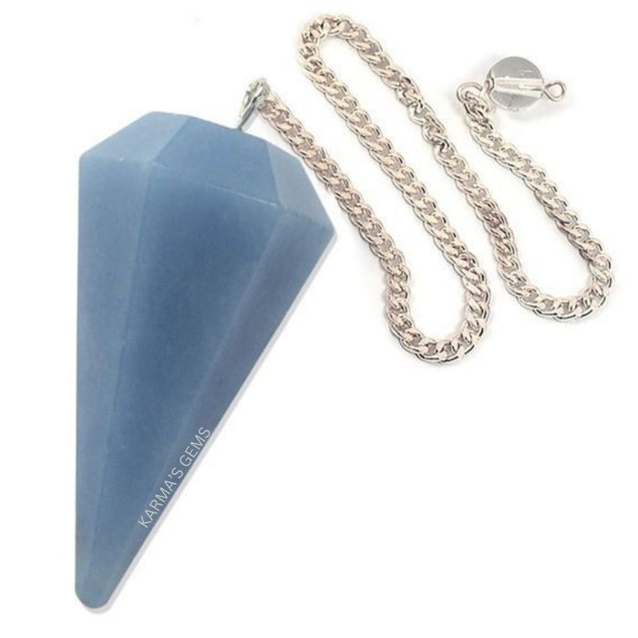 ANGELITE STONE DOWSING PENDULUM