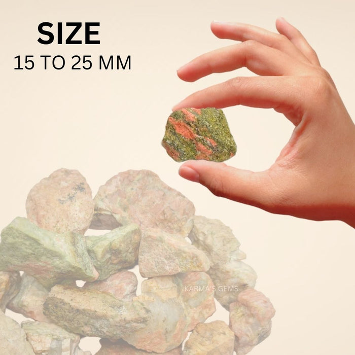2 PCS 15 TO 25 MM UNAKITE ROUGH STONE