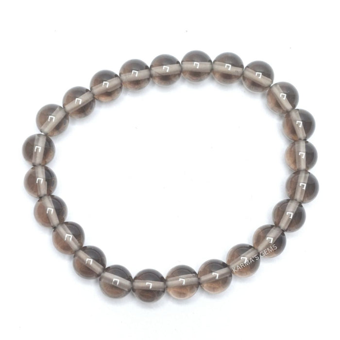 8 MM BEADS SMOKEY QUARTZ BRACELET