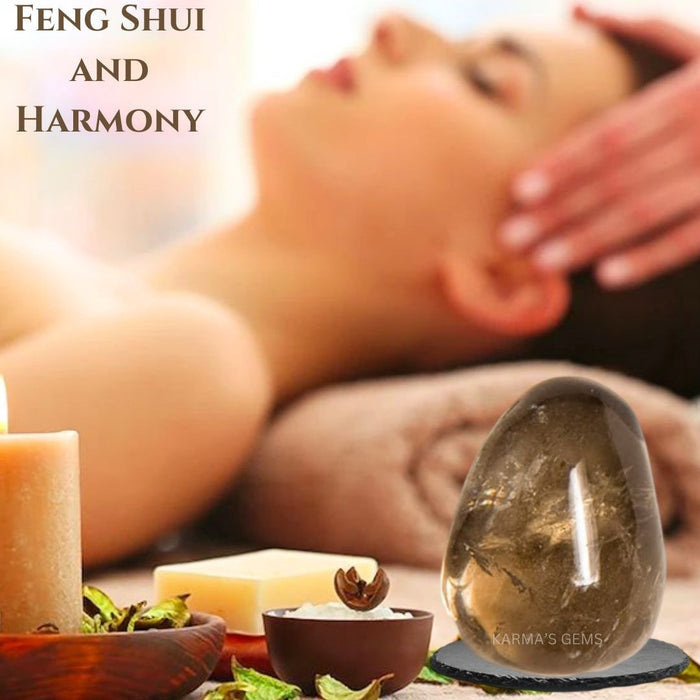 1 PIECE 15 TO 25 MM SMOKEY QUARTZ POLISH TUMBLED STONE