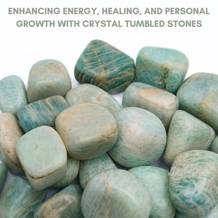 15 TO 25 MM AMAZONITE POLISH TUMBLED STONE