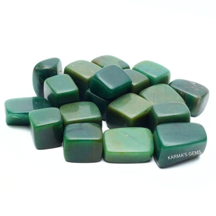 15 TO 25 MM GREEN JADE POLISH TUMBLED STONE