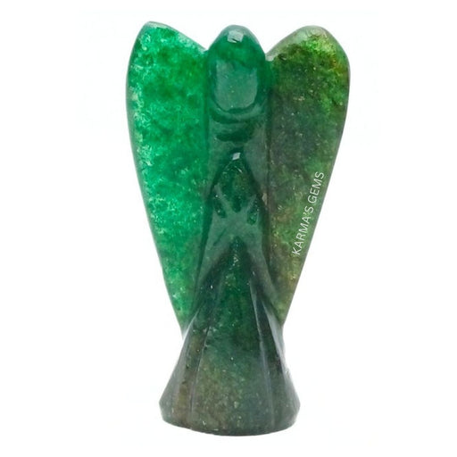 GREEN AVENTURINE STONE CRYSTAL ANGEL Karmas Gems