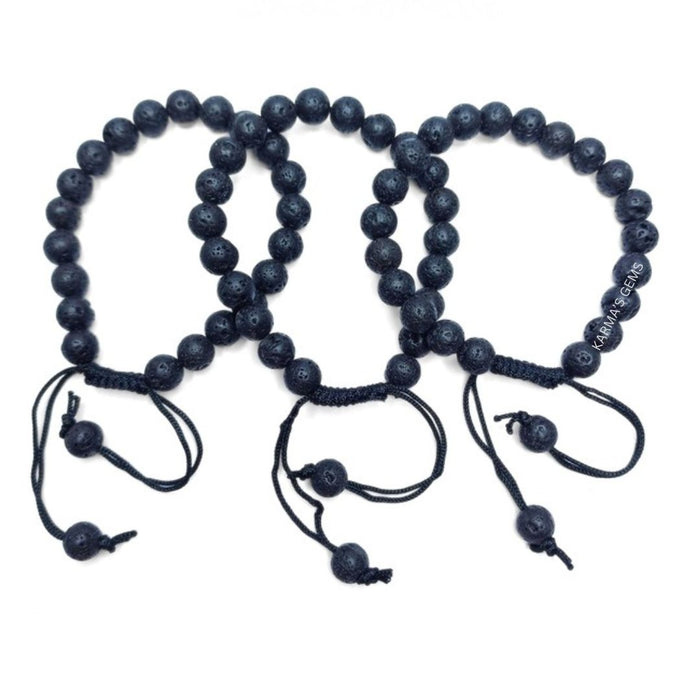 8 MM BEADS LAVA STRING BRACELET