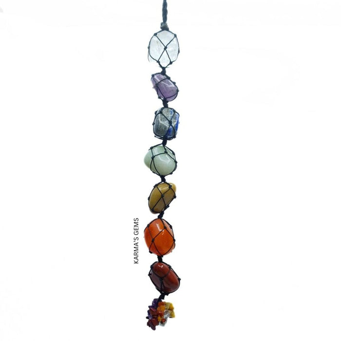TUMBELD STONE CAR HANGER Karmas Gems