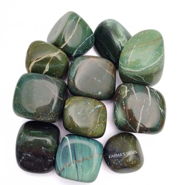 25 TO 35 MM GREEN JADE TUMBLED STONE