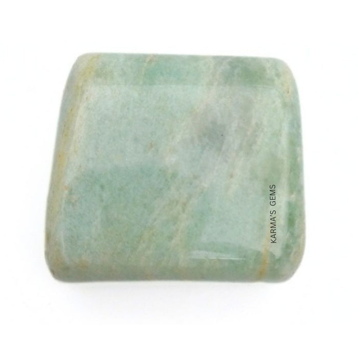 1 PIECE 15 TO 25 MM AMAZONITE POLISH TUMBLED STONE
