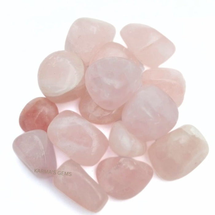 15 TO 25 MM ROSE QUARTZ POLISH TUMBLED STONE