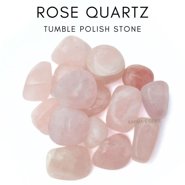 15 TO 25 MM ROSE QUARTZ POLISH TUMBLED STONE