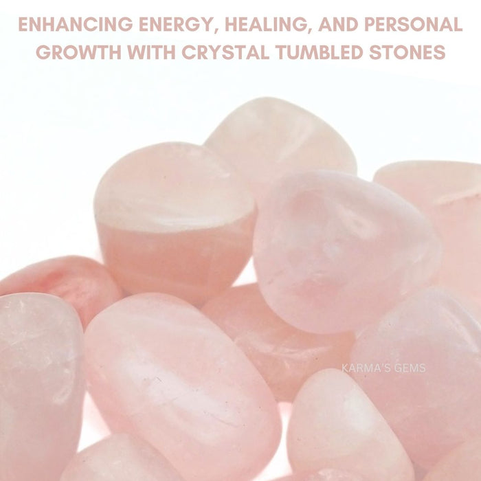 15 TO 25 MM ROSE QUARTZ POLISH TUMBLED STONE