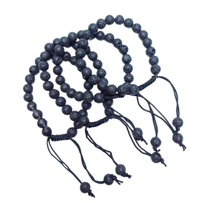 8 MM BEADS LAVA STRING BRACELET