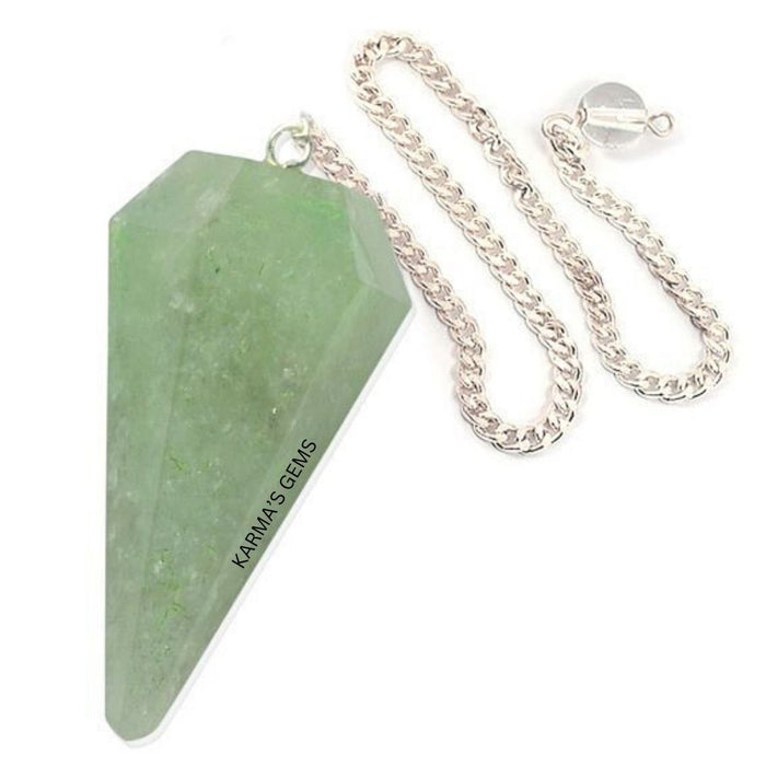 GREEN AVENTURINE STONE DOWSING PENDULUM