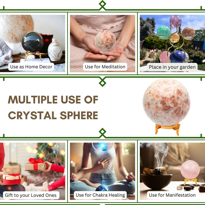 50 TO 55 MM SUNSTONE SPHERE