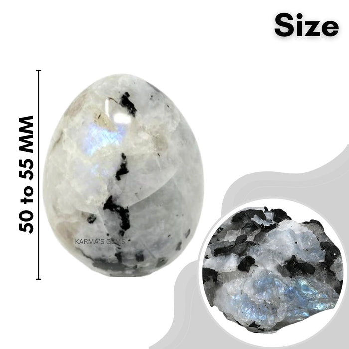 POLISHED RAINBOW MOONSTONE POCKET EGG