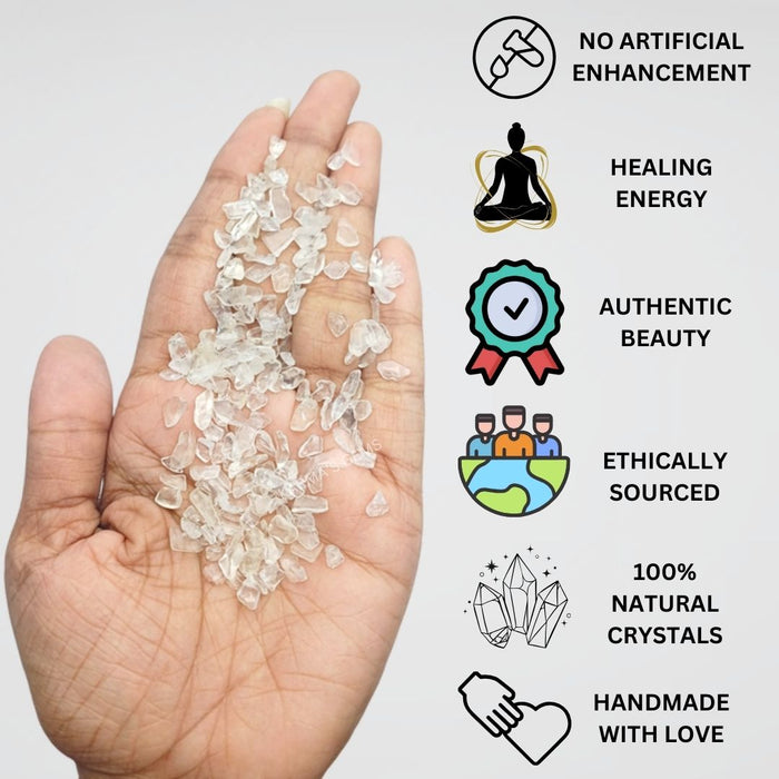 CLEAR QUARTZ STONE CHIPS