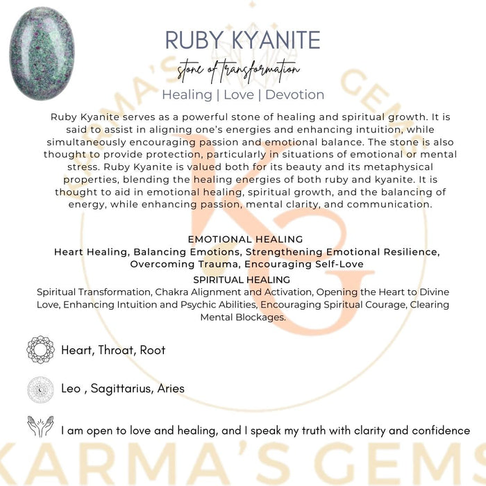RUBY FUCHSITE WITH KYANITE PALMSTONE