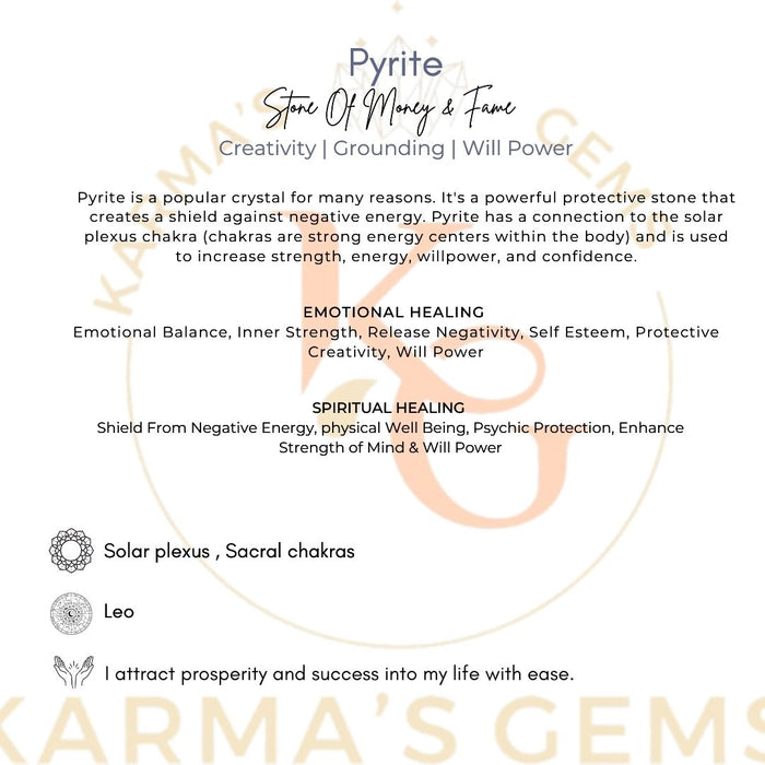 1" PYRITE PUFFY HEART