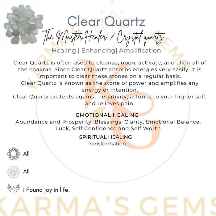 15 TO 25 MM CLEAR QUARTZ POLISH TUMBLED STONE