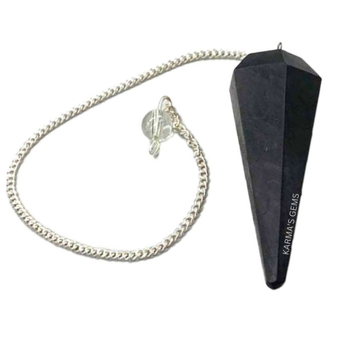SHUNGITE STONE DOWSING PENDULUM