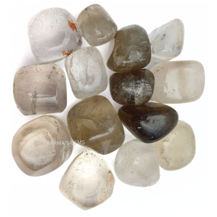 15 TO 25 MM SMOKEY QUARTZ POLISH TUMBLED STONE