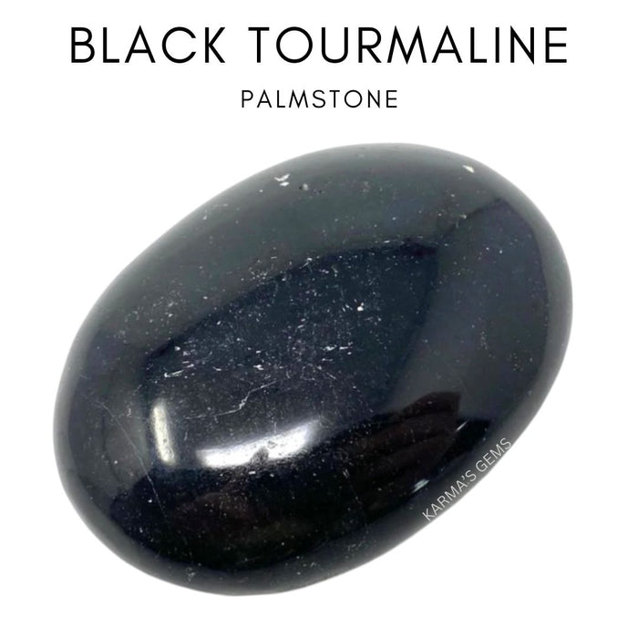 BLACK TOURMALINE PALMSTONE
