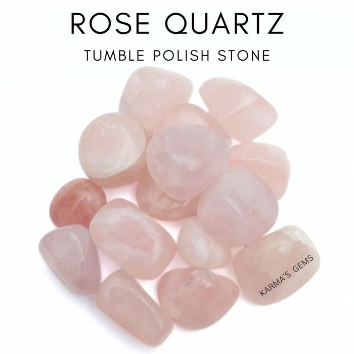 1 PIECE 15 TO 25 MM ROSE QUARTZ POLISH TUMBLED STONE
