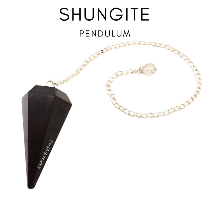 SHUNGITE STONE DOWSING PENDULUM