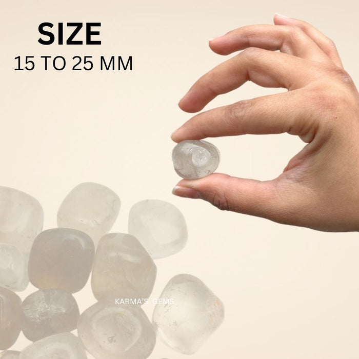 15 TO 25 MM SMOKEY QUARTZ POLISH TUMBLED STONE