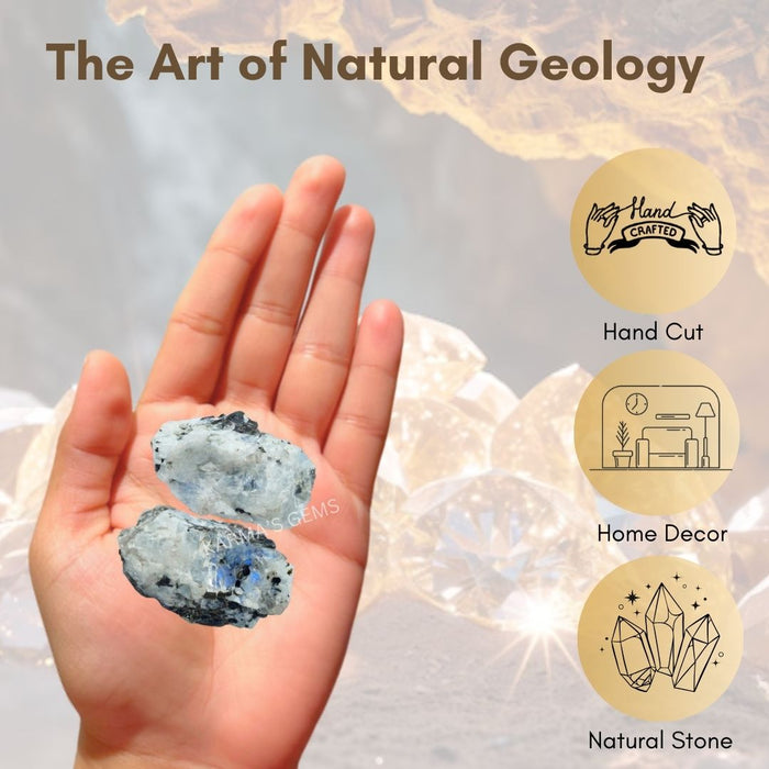 15 TO 25 MM RAINBOW MOONSTONE ROUGH STONE