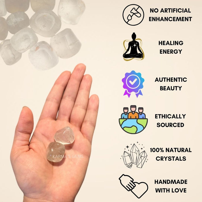15 TO 25 MM SMOKEY QUARTZ POLISH TUMBLED STONE