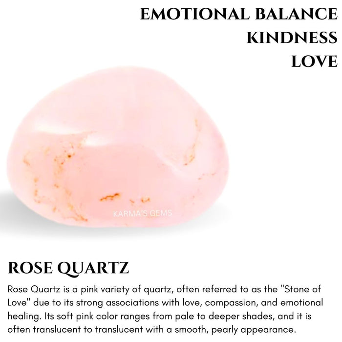 1 PIECE 15 TO 25 MM ROSE QUARTZ POLISH TUMBLED STONE