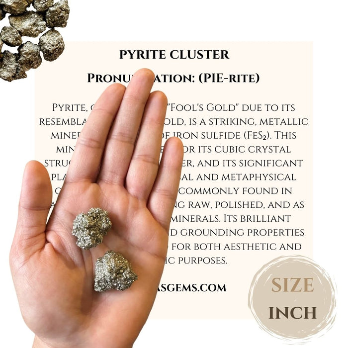 2 PCS PYRITE CLUSTER