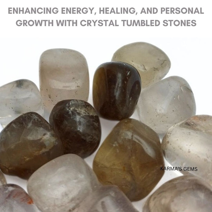 15 TO 25 MM SMOKEY QUARTZ POLISH TUMBLED STONE