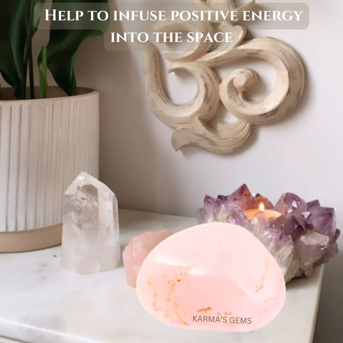 1 PIECE 15 TO 25 MM ROSE QUARTZ POLISH TUMBLED STONE