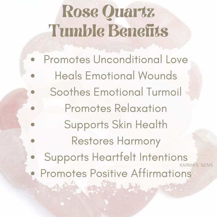 1 PIECE 15 TO 25 MM ROSE QUARTZ POLISH TUMBLED STONE